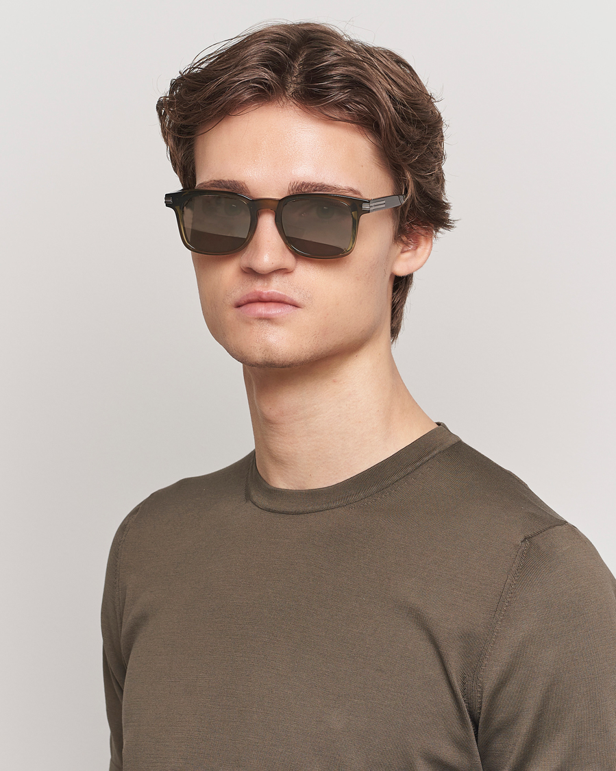 Hombres | Gafas de sol | Zegna | EZ0230 Sunglasses Dark Green/Roviex