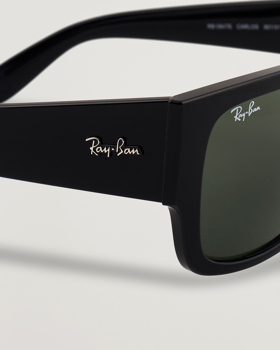 Hombres | Gafas de sol | Ray-Ban | Carlos Sunglasses Black/Crystal Green