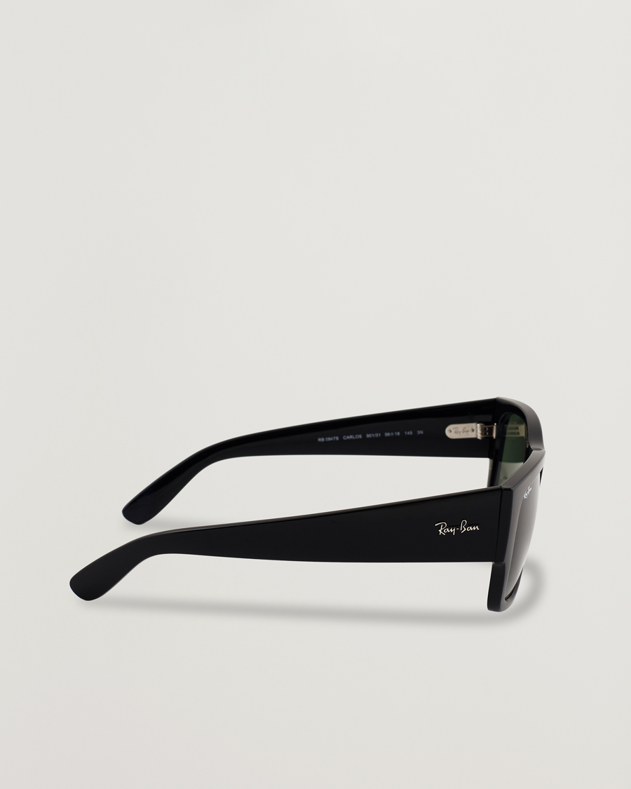 Hombres | Gafas de sol | Ray-Ban | Carlos Sunglasses Black/Crystal Green