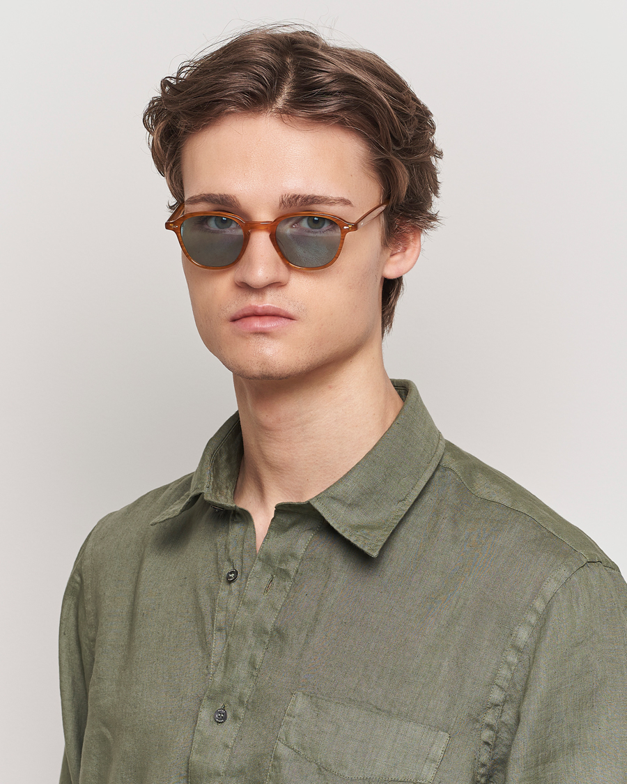 Hombres | Gafas de sol | Garrett Leight | Gilbert 46 Sunglasses Light Brown