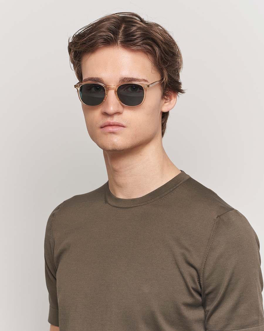 Hombres | Gafas de sol | Garrett Leight | Kinney 49 Sunglasses Transparent/Blue