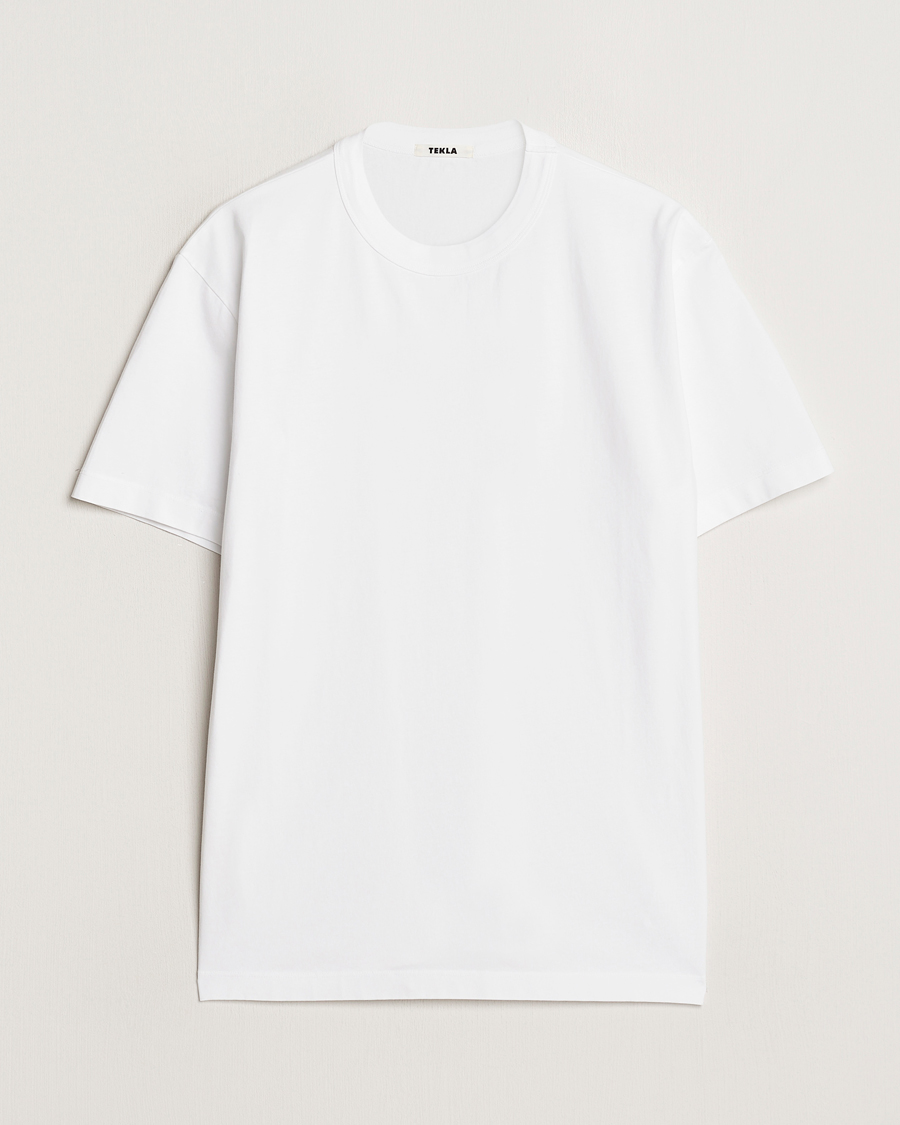 Hombres | Camisetas | Tekla | Organic Cotton Sleeping T-Shirt White