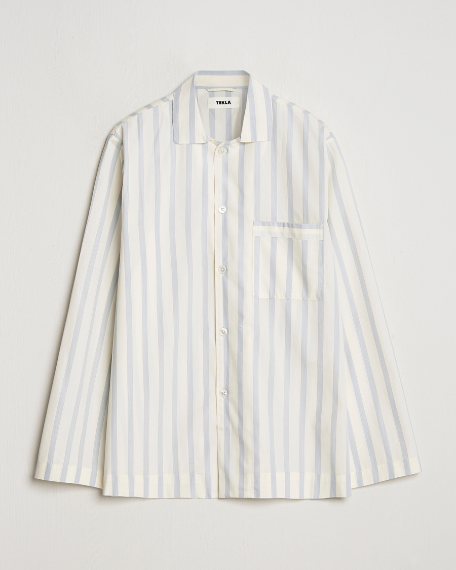 Hombres | Pijamas y batas | Tekla | Poplin Pyjama Shirt Needle Stripes