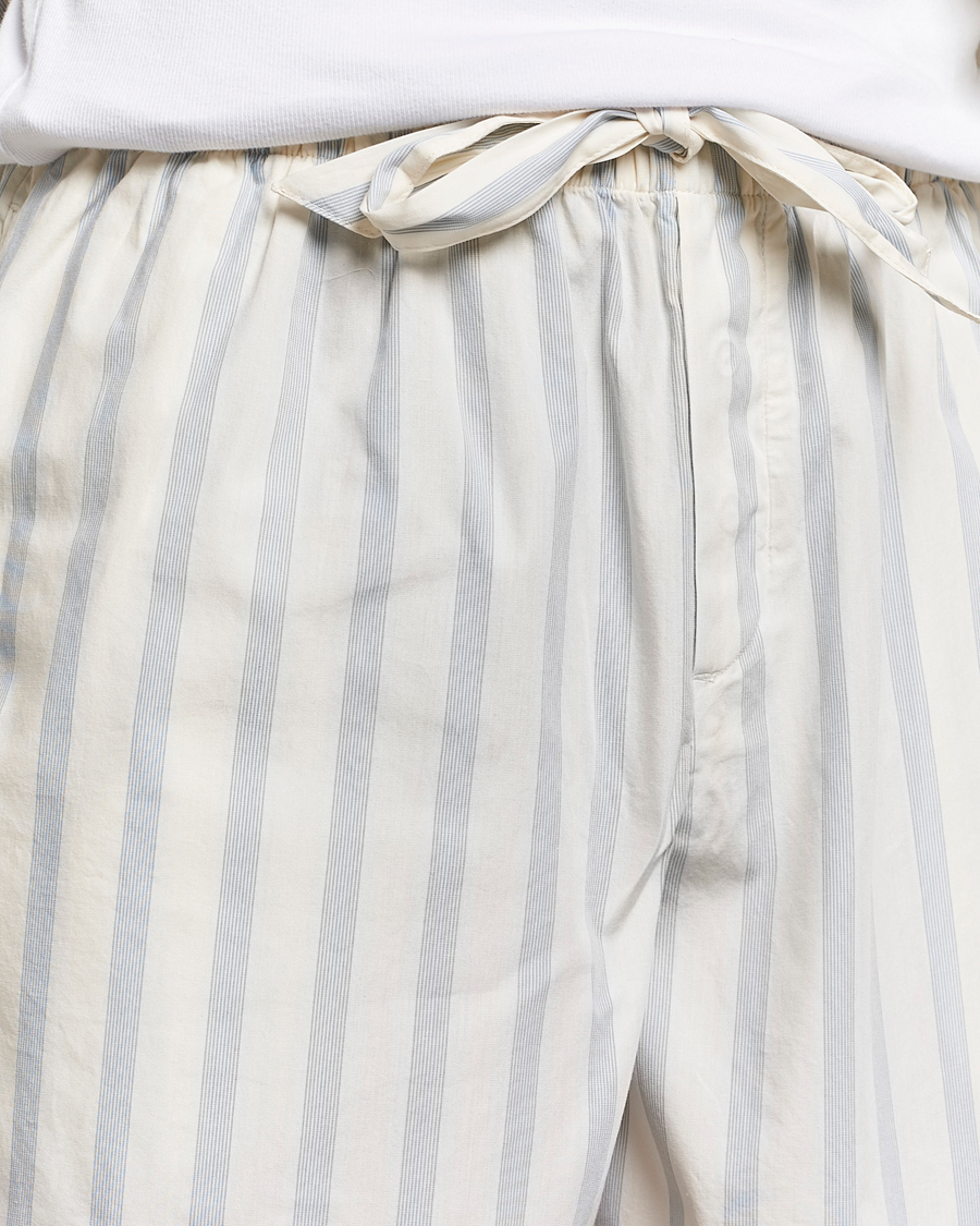 Hombres | Pijamas y batas | Tekla | Poplin Pyjama Shorts Needle Stripes