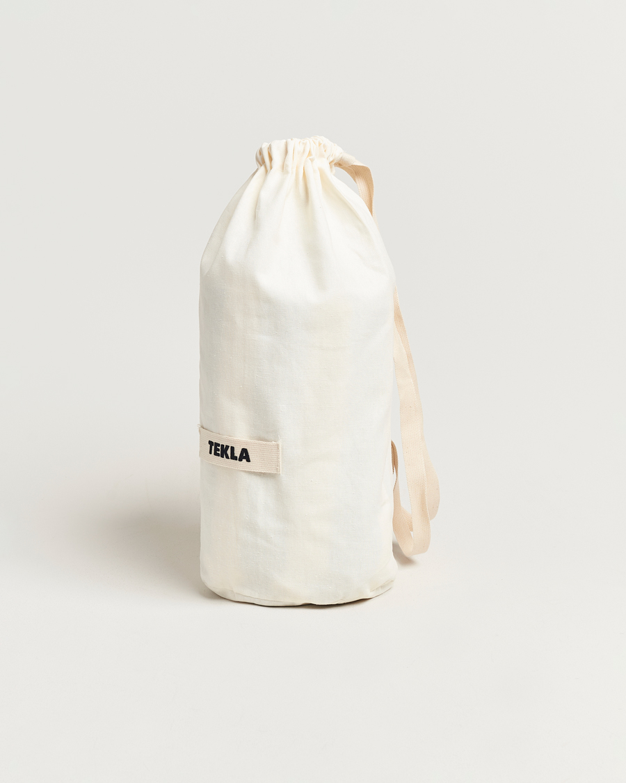 Hombres | Tekla Organic Terry Beach Towel Navy Stripes | Tekla | Organic Terry Beach Towel Navy Stripes