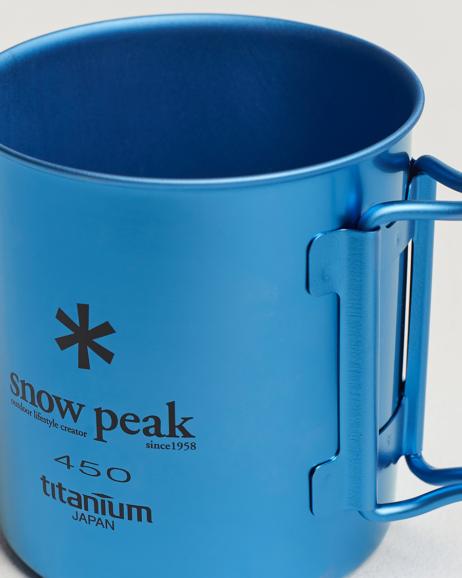 Hombres | Outdoor living | Snow Peak | Single Wall Mug 450 Blue Titanium