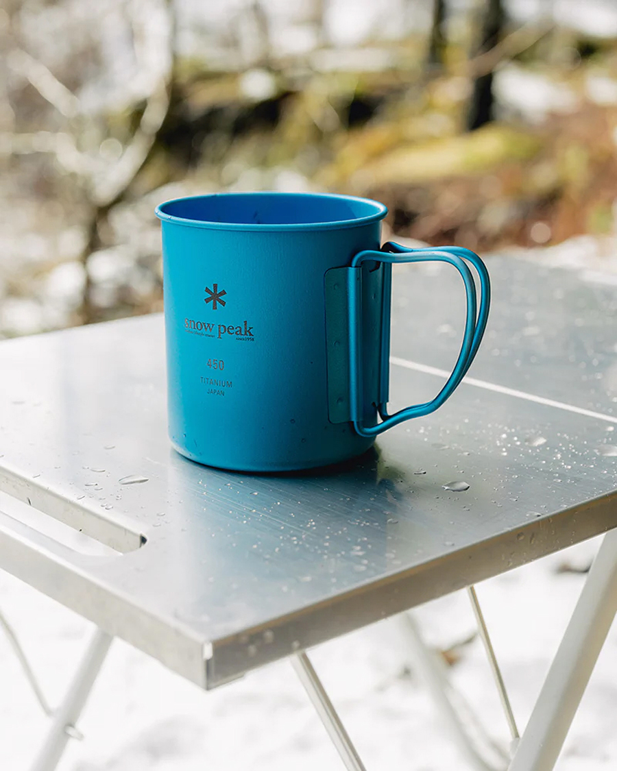 Hombres | Outdoor living | Snow Peak | Single Wall Mug 450 Blue Titanium