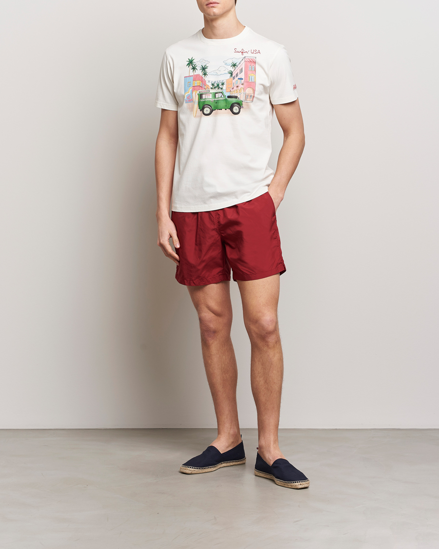 Hombres | Camisetas | MC2 Saint Barth | Printed Cotton T-Shirt Surfing USA