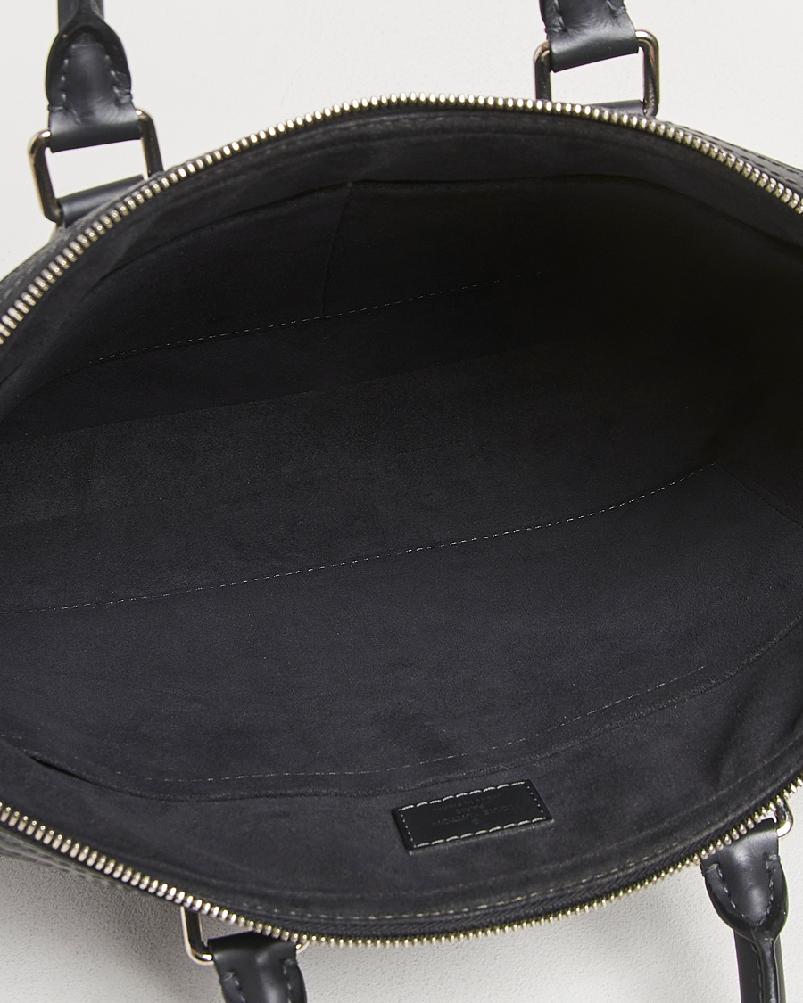 Hombres | Louis Vuitton Pre-Owned Dandy Slim Briefcase Damier Navy | Louis Vuitton Pre-Owned | Dandy Slim Briefcase Damier Navy