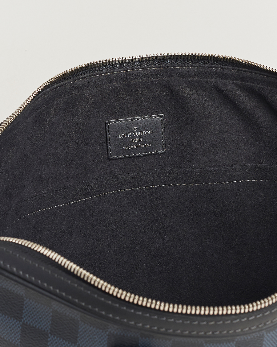 Hombres | Louis Vuitton Pre-Owned Dandy Slim Briefcase Damier Navy | Louis Vuitton Pre-Owned | Dandy Slim Briefcase Damier Navy