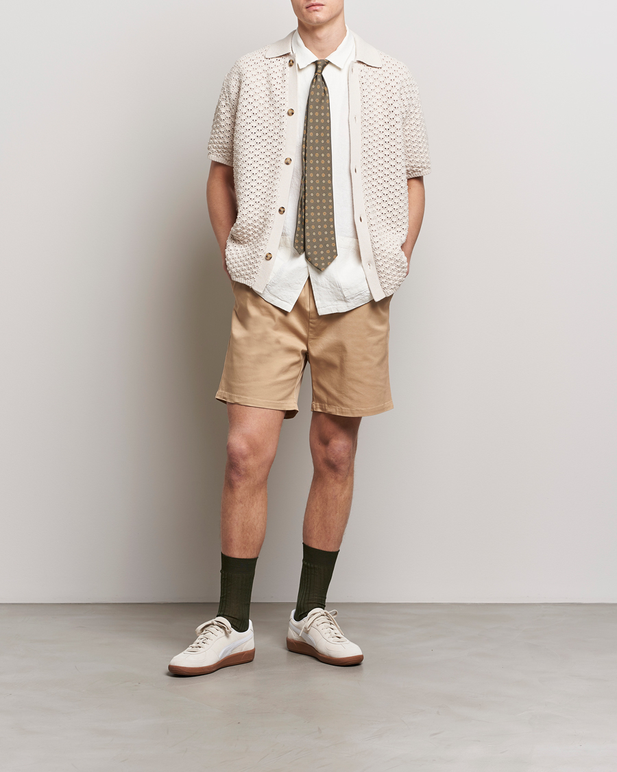 Hombres | Camisas | LES DEUX | Gideon Knitted Shirt Ivory