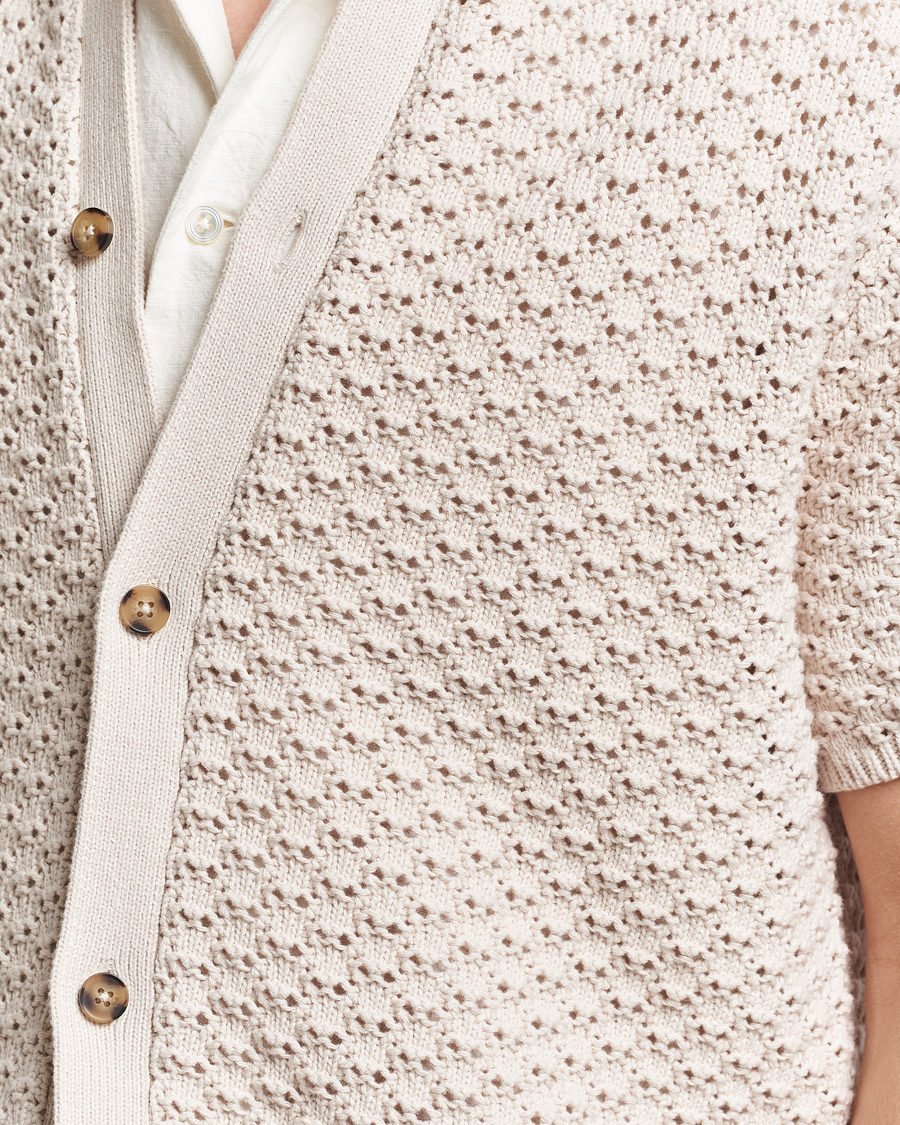 Hombres | Camisas | LES DEUX | Gideon Knitted Shirt Ivory