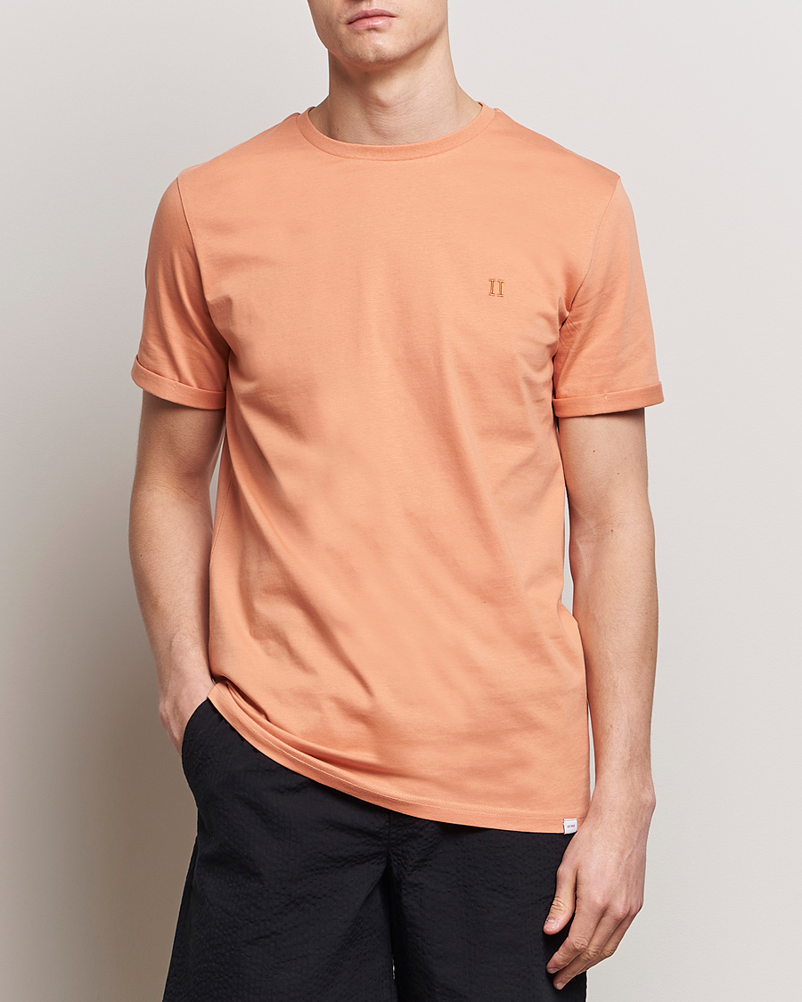 Hombres | Camisetas | LES DEUX | Nørregaard Cotton T-Shirt Baked Papaya Orange