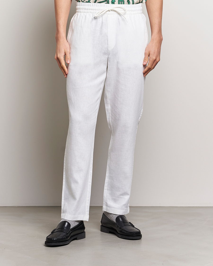 Hombres | Pantalones de lino | LES DEUX | Patrick Linen Pants White