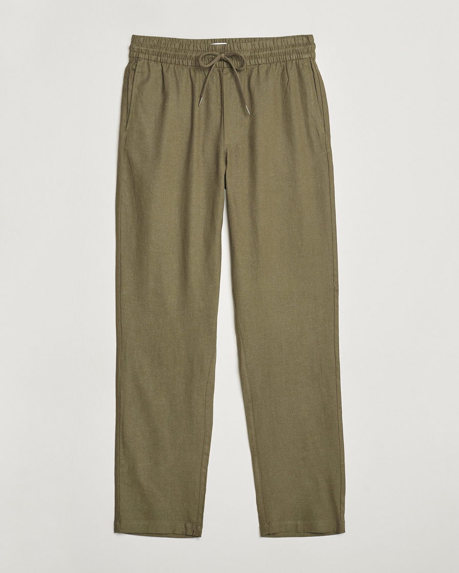 Hombres | Pantalones | LES DEUX | Patrick Linen Pants Bungee Cord
