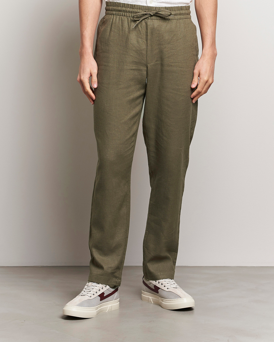 Hombres | Pantalones | LES DEUX | Patrick Linen Pants Bungee Cord