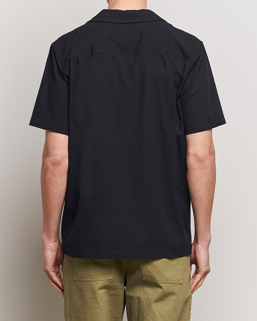 Hombres | Camisas | LES DEUX | Osmund Seersucker Shirt Black