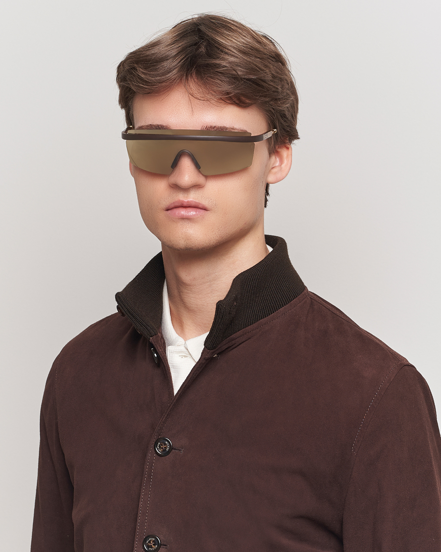 Hombres | Gafas de sol | Oliver Peoples | R-4 Sunglasses Matte Umber