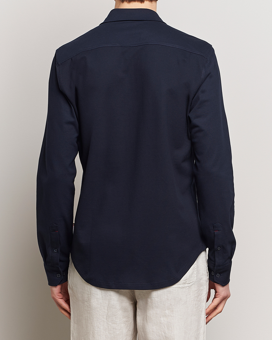 Hombres | Camisas | Orlebar Brown | Giles Long Sleeve Pique Polo Night Iris