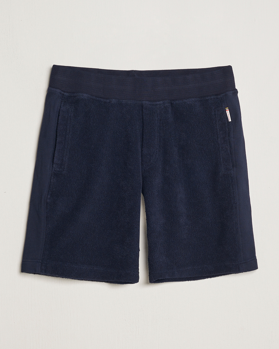 Hombres | Pantalones cortos | Orlebar Brown | Afador Mix Texture Towelling Shorts Night Iris