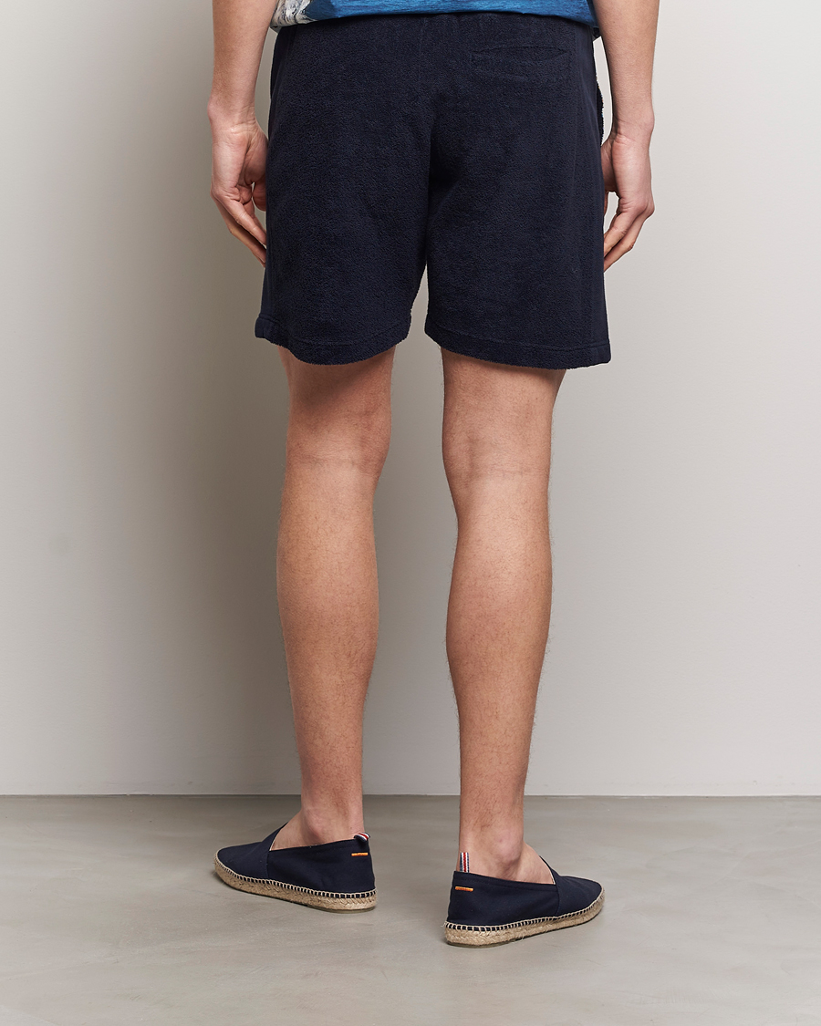 Hombres | Pantalones cortos | Orlebar Brown | Afador Mix Texture Towelling Shorts Night Iris