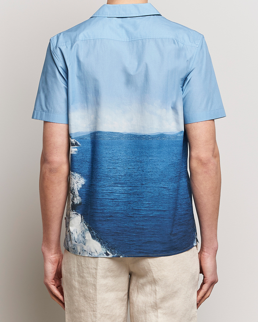 Hombres | Camisas | Orlebar Brown | Hibbert Photographic Roc Pool Shirt Blue