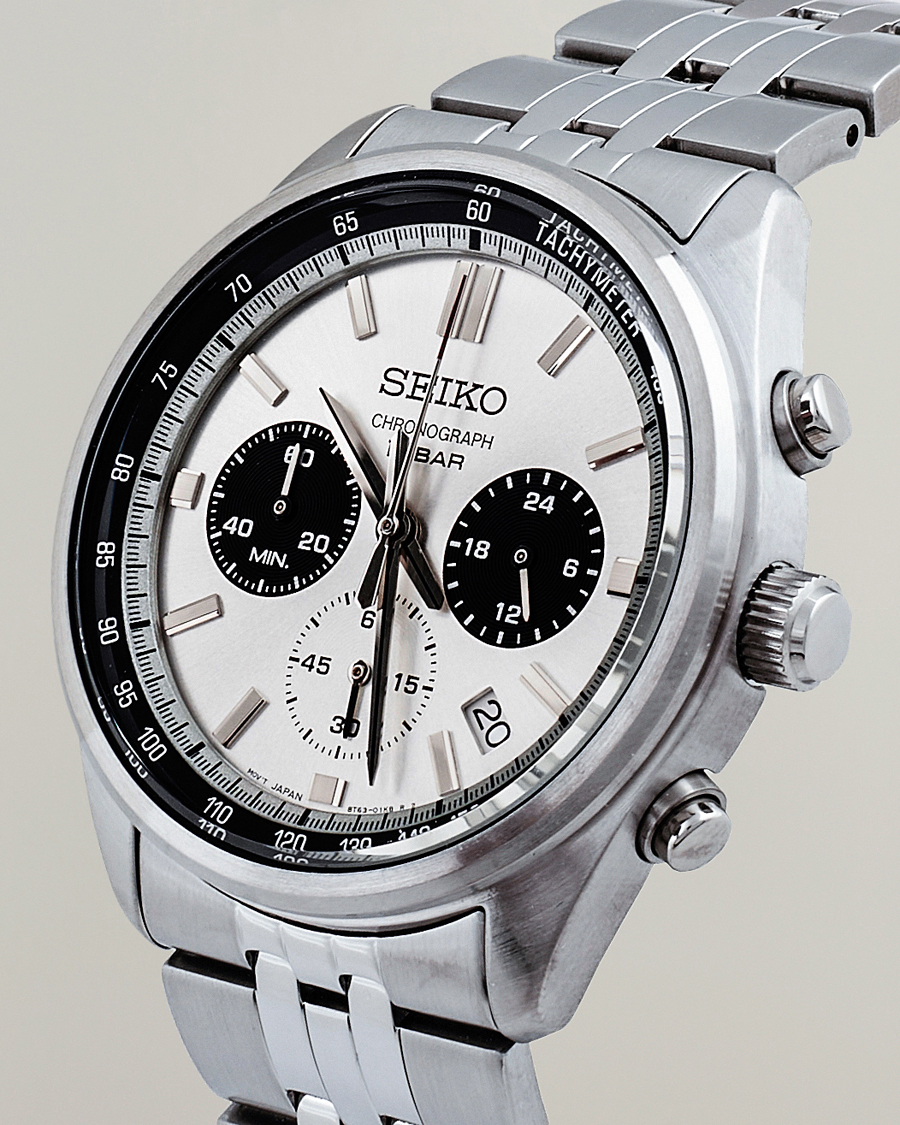 Hombres | Relojes | Seiko | Chronograph 41mm Steel White Dial