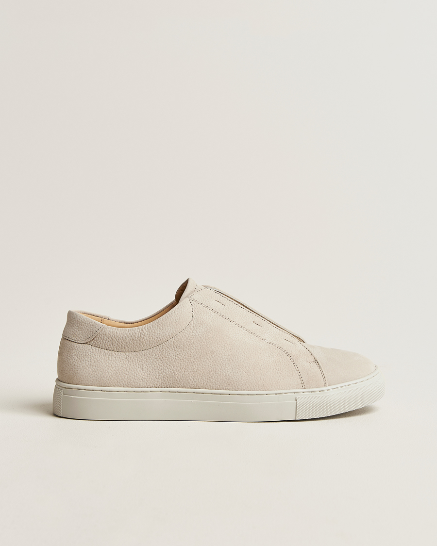 Hombres | Zapatillas | Myrqvist | Alnö Sneakers Beige Nubuck