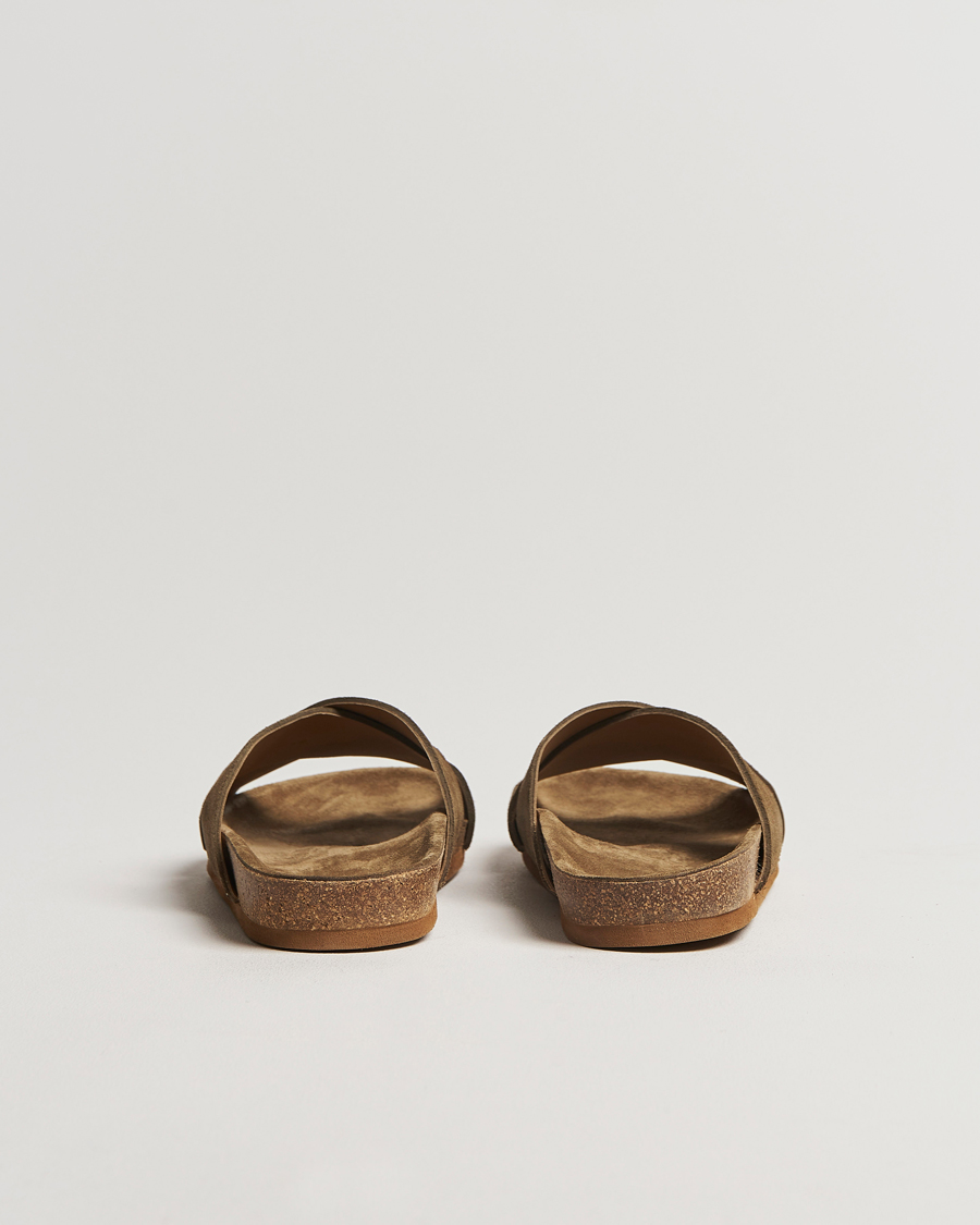 Hombres | Myrqvist Solvik Sandals Moss Green Suede | Myrqvist | Solvik Sandals Moss Green Suede