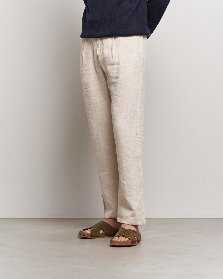 Hombres | Sandalias y chanclas | Myrqvist | Solvik Sandals Moss Green Suede