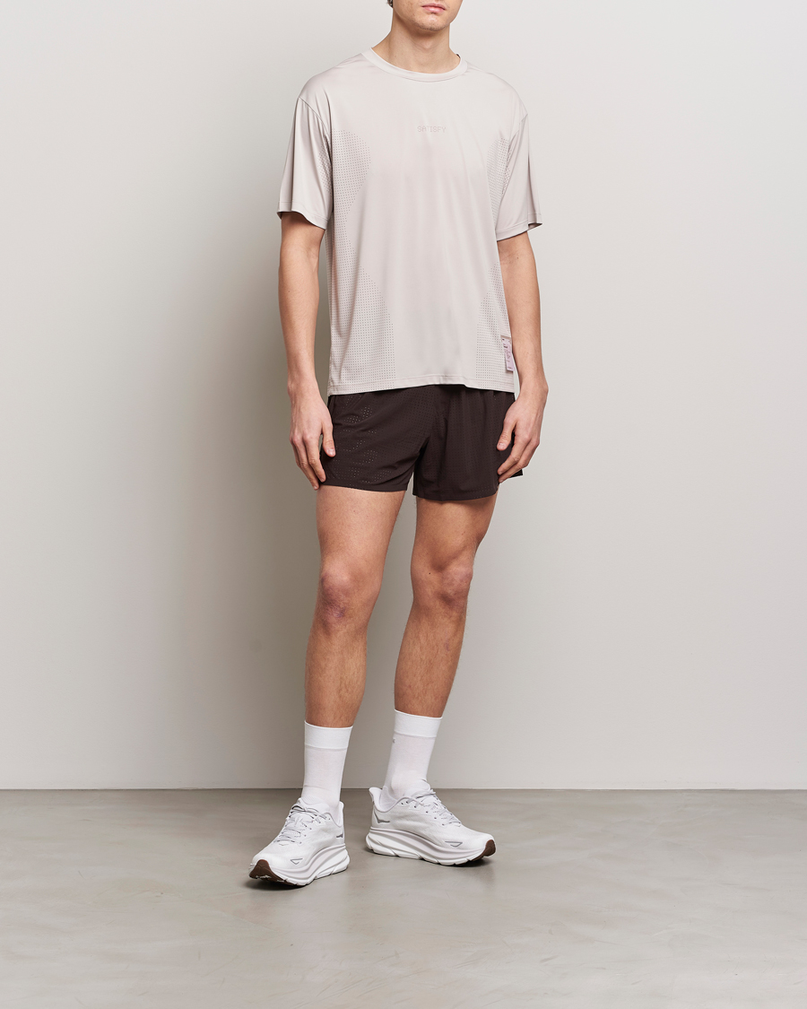 Hombres | Pantalones cortos | Satisfy | Space-O 5 Inch Shorts Dark Mahogany