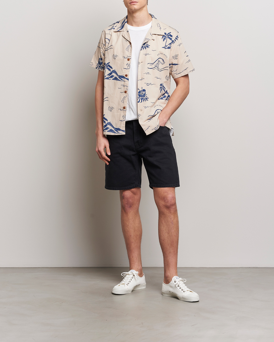 Hombres | Pantalones cortos | Nudie Jeans | Seth Denim Shorts Aged Black