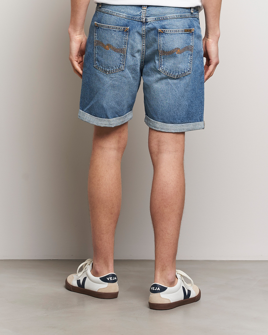 Hombres | Pantalones cortos | Nudie Jeans | Josh Denim Shorts Blue Haze