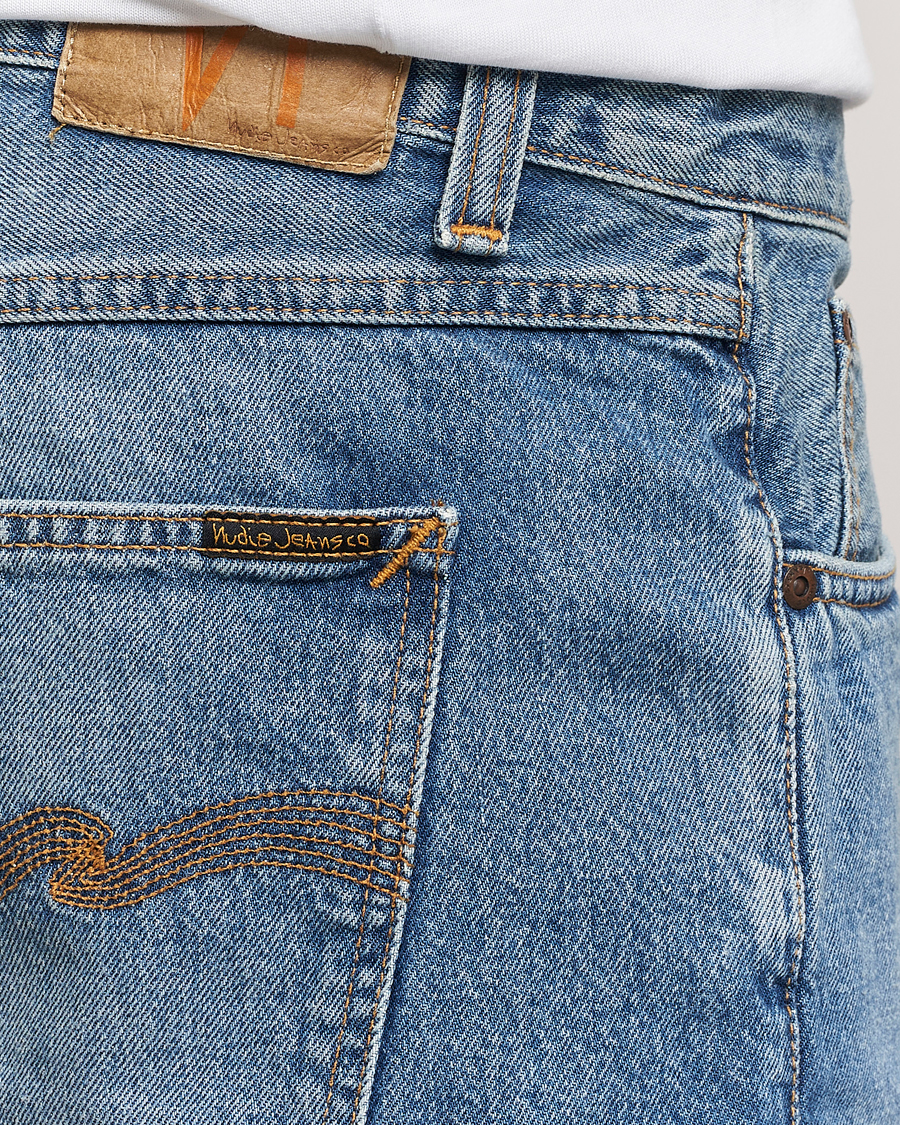 Hombres | Pantalones cortos | Nudie Jeans | Josh Denim Shorts Blue Haze