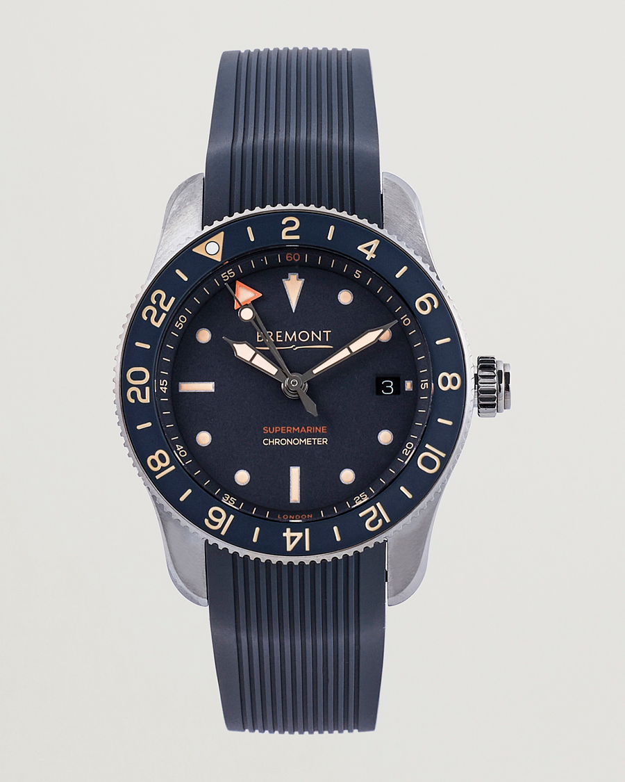 Hombres | Bremont Limited Edition Supermarine Ocean GMT 40mm Grey Rubber | Bremont | Limited Edition Supermarine Ocean GMT 40mm Grey Rubber