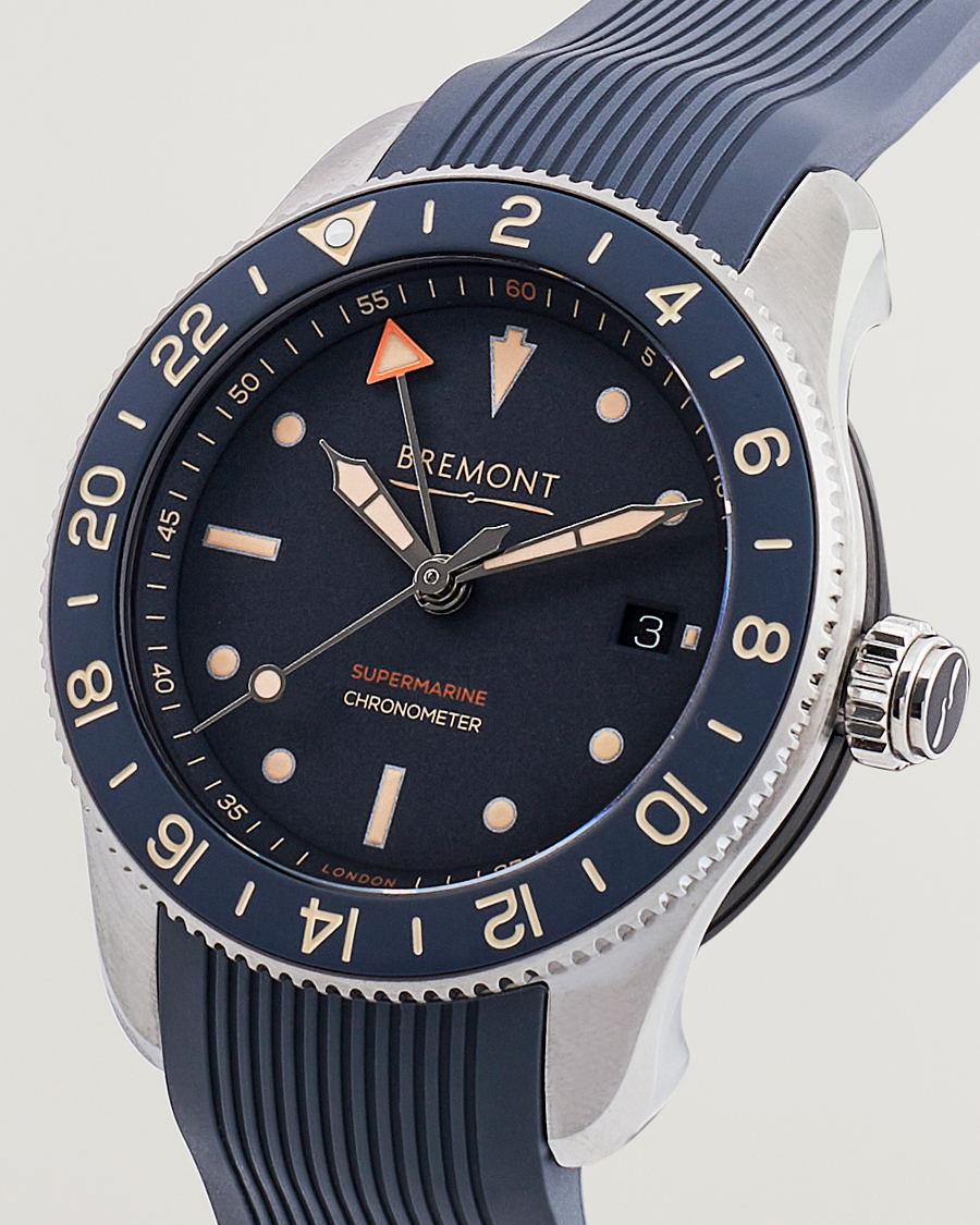 Hombres | Bremont Limited Edition Supermarine Ocean GMT 40mm Grey Rubber | Bremont | Limited Edition Supermarine Ocean GMT 40mm Grey Rubber