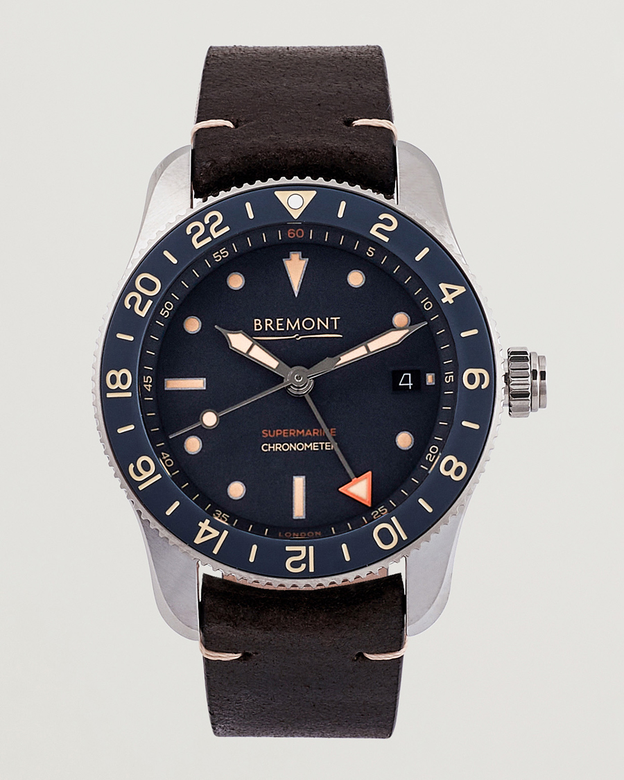 Hombres | Bremont Limited Edition Supermarine Ocean GMT 40mm Brown Calf | Bremont | Limited Edition Supermarine Ocean GMT 40mm Brown Calf