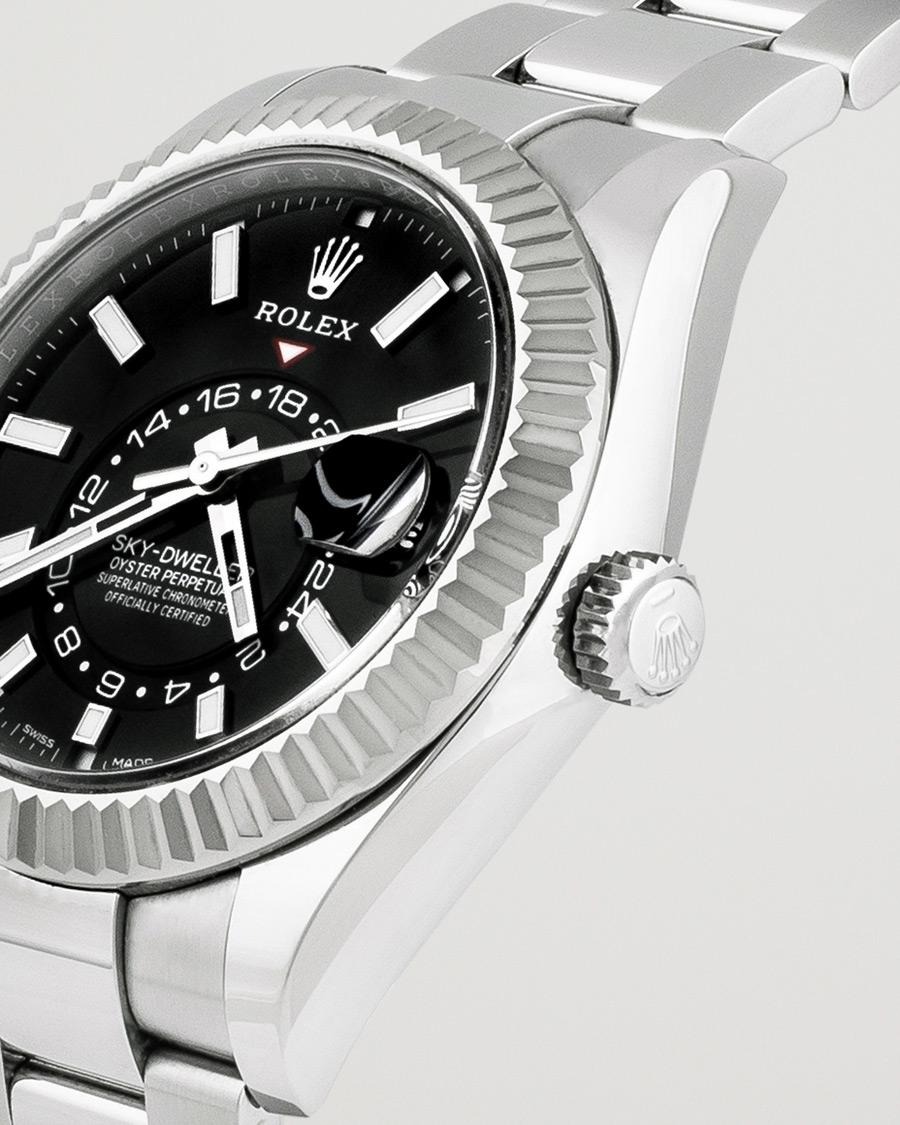 Hombres | Rolex Pre-Owned Sky-Dweller 326934 Silver | Rolex Pre-Owned | Sky-Dweller 326934 Silver