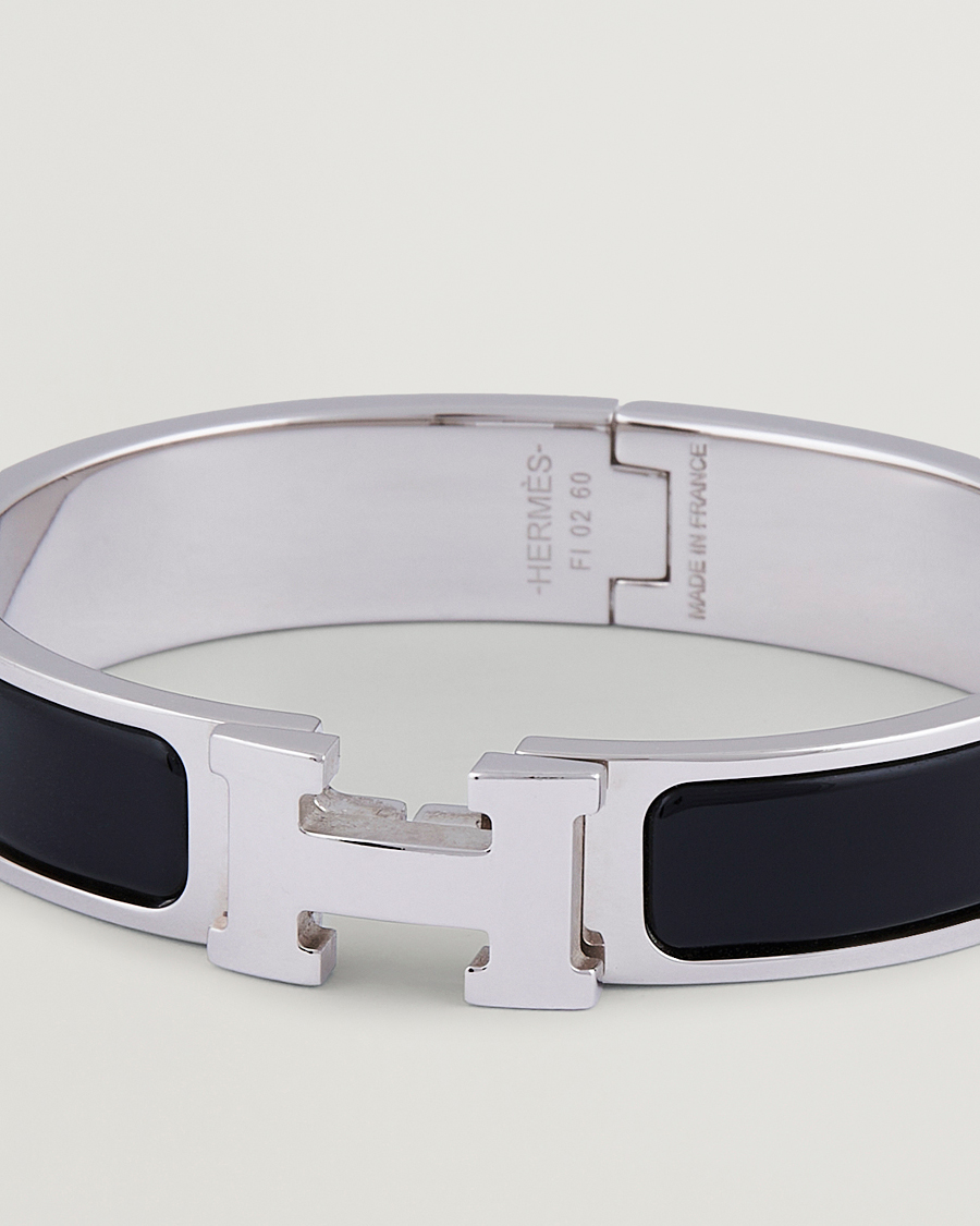 Hombres | Hermès Pre-Owned Clic H Bracelet Black | Hermès Pre-Owned | Clic H Bracelet Black