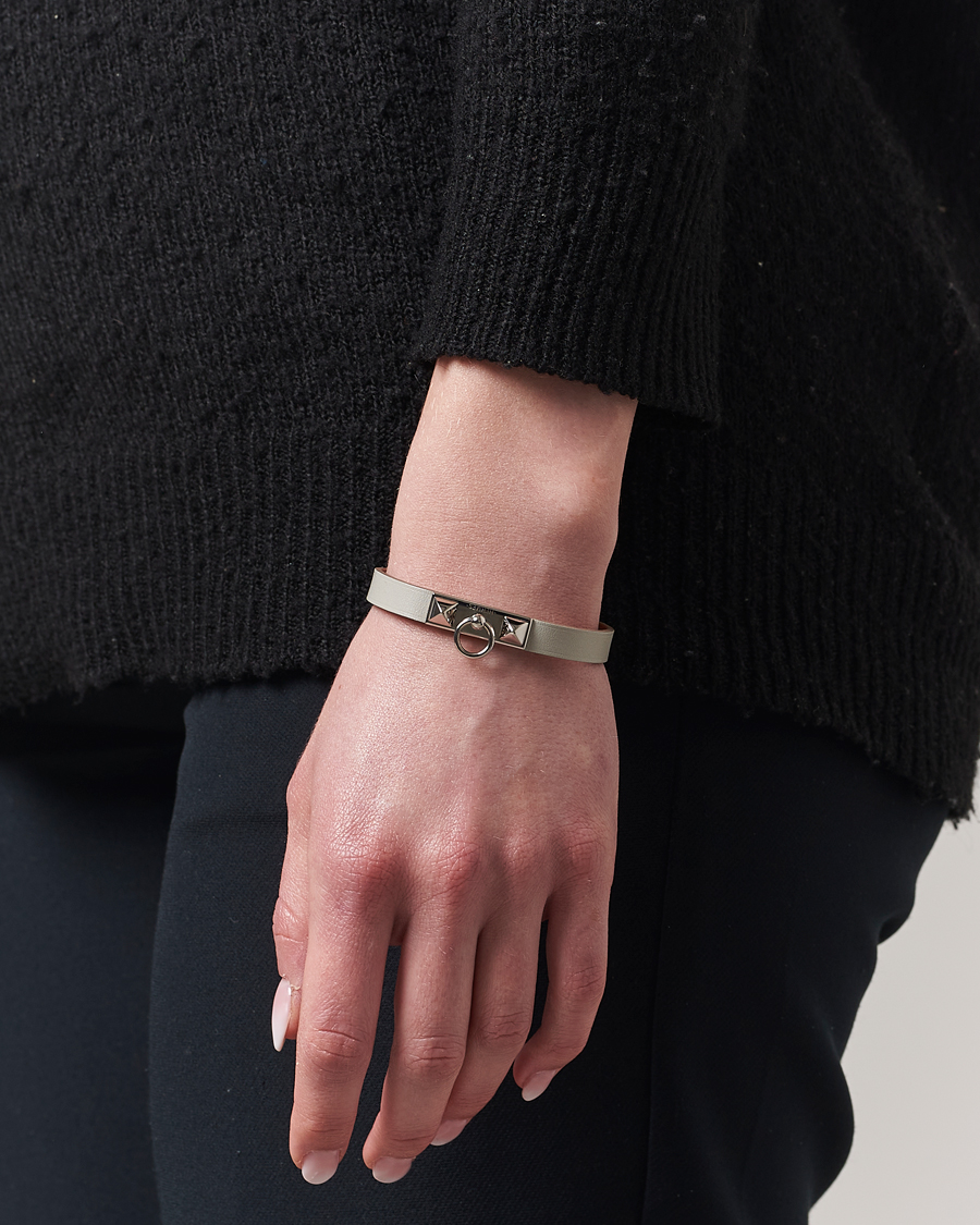Hombres | Hermès Pre-Owned Rivale Mini Bracelet Grey | Hermès Pre-Owned | Rivale Mini Bracelet Grey