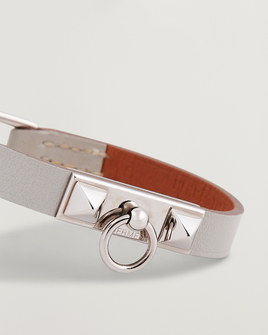 Hombres | Hermès Pre-Owned Rivale Mini Bracelet Grey | Hermès Pre-Owned | Rivale Mini Bracelet Grey