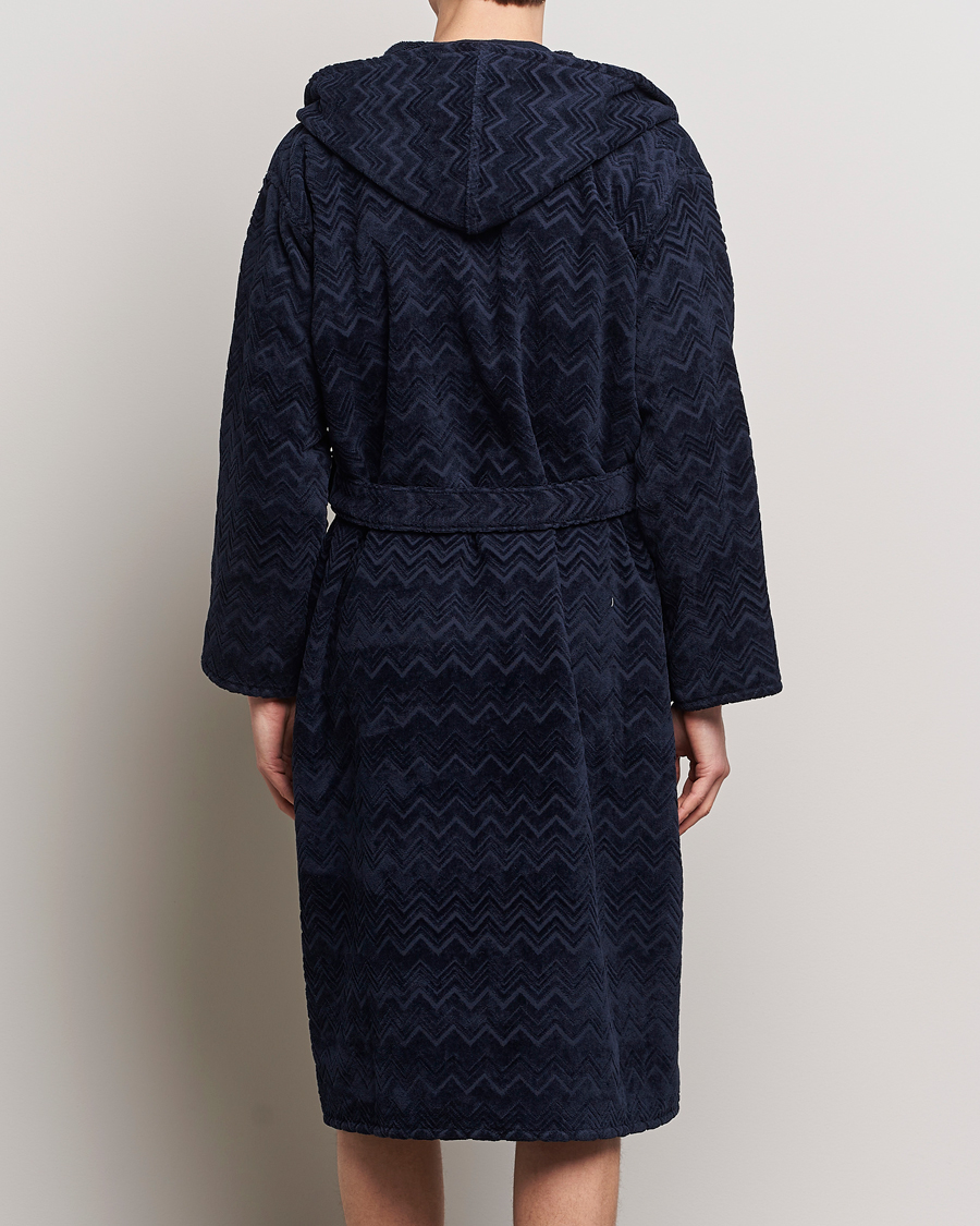 Hombres | Pijamas y batas | Missoni Home | Chalk Bath Robe Navy