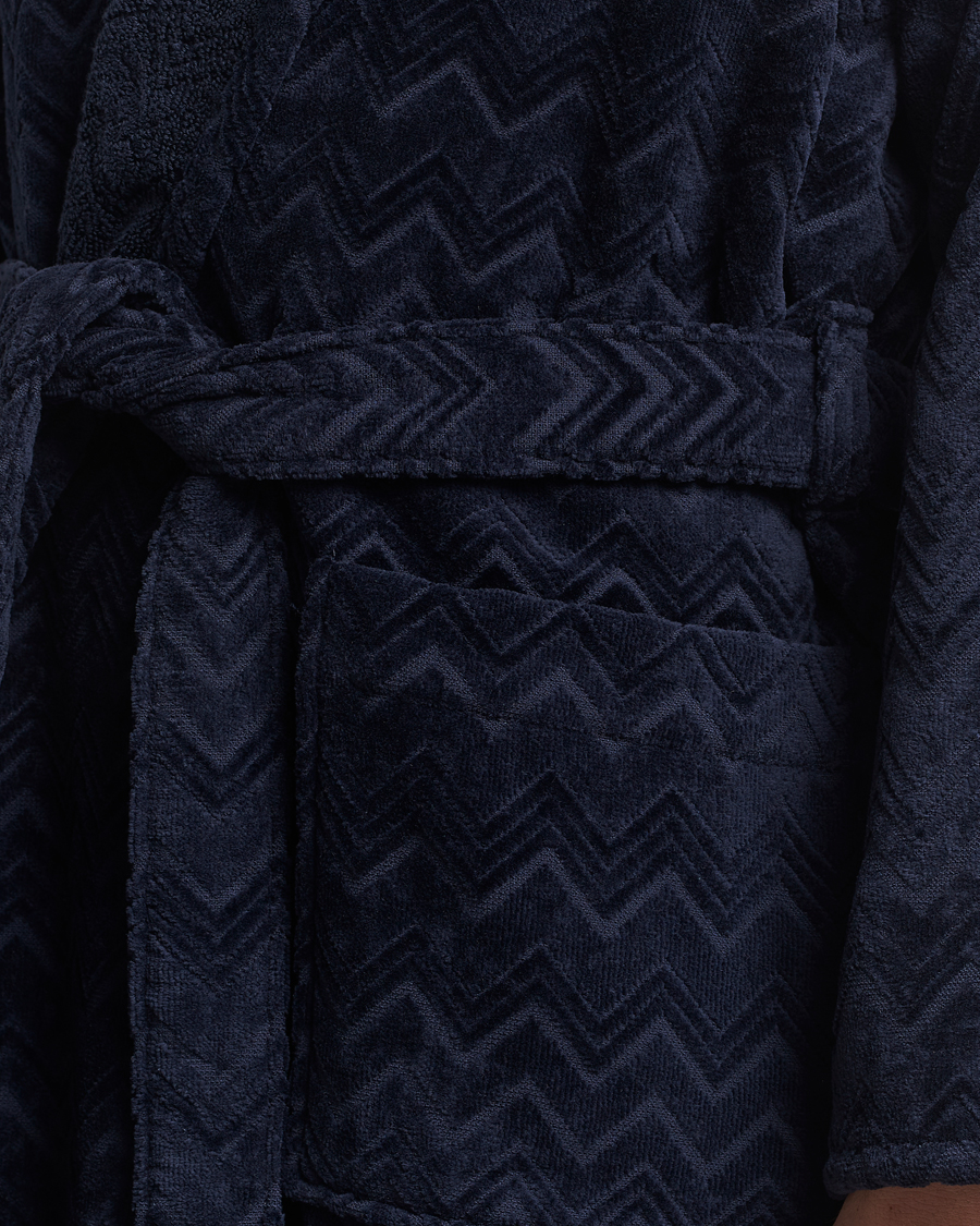 Hombres | Pijamas y batas | Missoni Home | Chalk Bath Robe Navy
