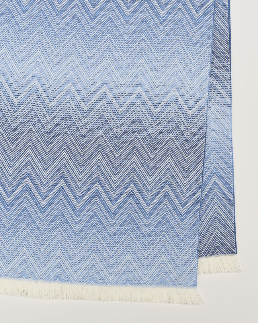 Hombres | Missoni Home Timmy Wool Throw 130x190cm Blue | Missoni Home | Timmy Wool Throw 130x190cm Blue