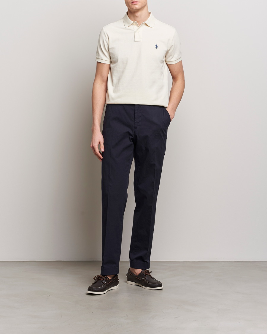 Hombres | Polos | Polo Ralph Lauren | Custom Slim Fit Polo Herbal Milk