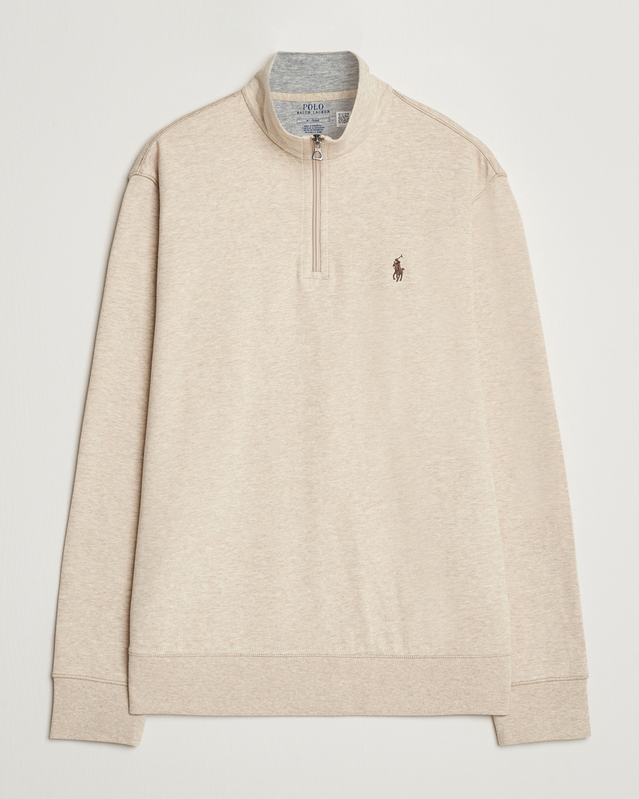 Hombres | Jerséis y prendas de punto | Polo Ralph Lauren | Tech Double Knit Half Zip Expedition Dune Heather