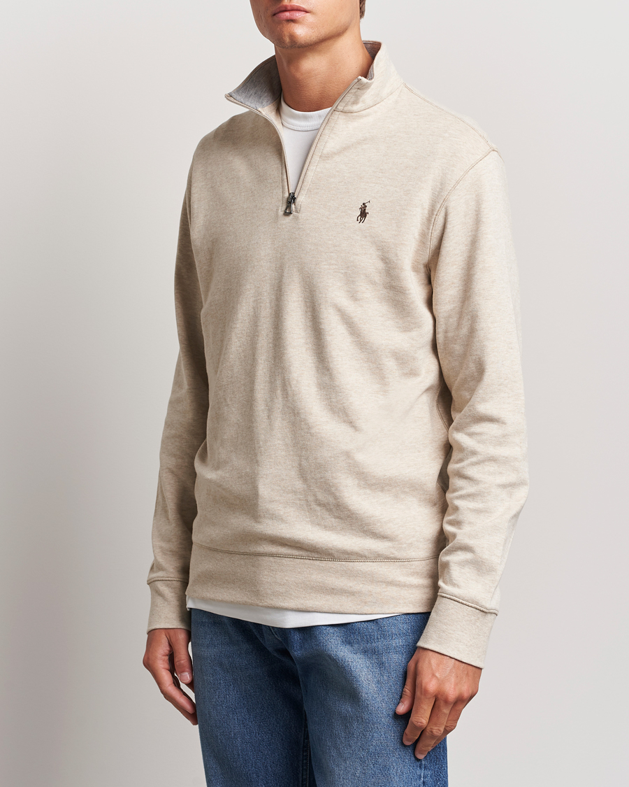 Hombres | Jerséis y prendas de punto | Polo Ralph Lauren | Tech Double Knit Half Zip Expedition Dune Heather