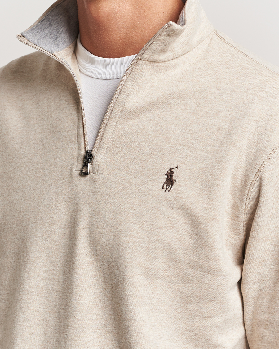 Hombres | Jerséis y prendas de punto | Polo Ralph Lauren | Tech Double Knit Half Zip Expedition Dune Heather