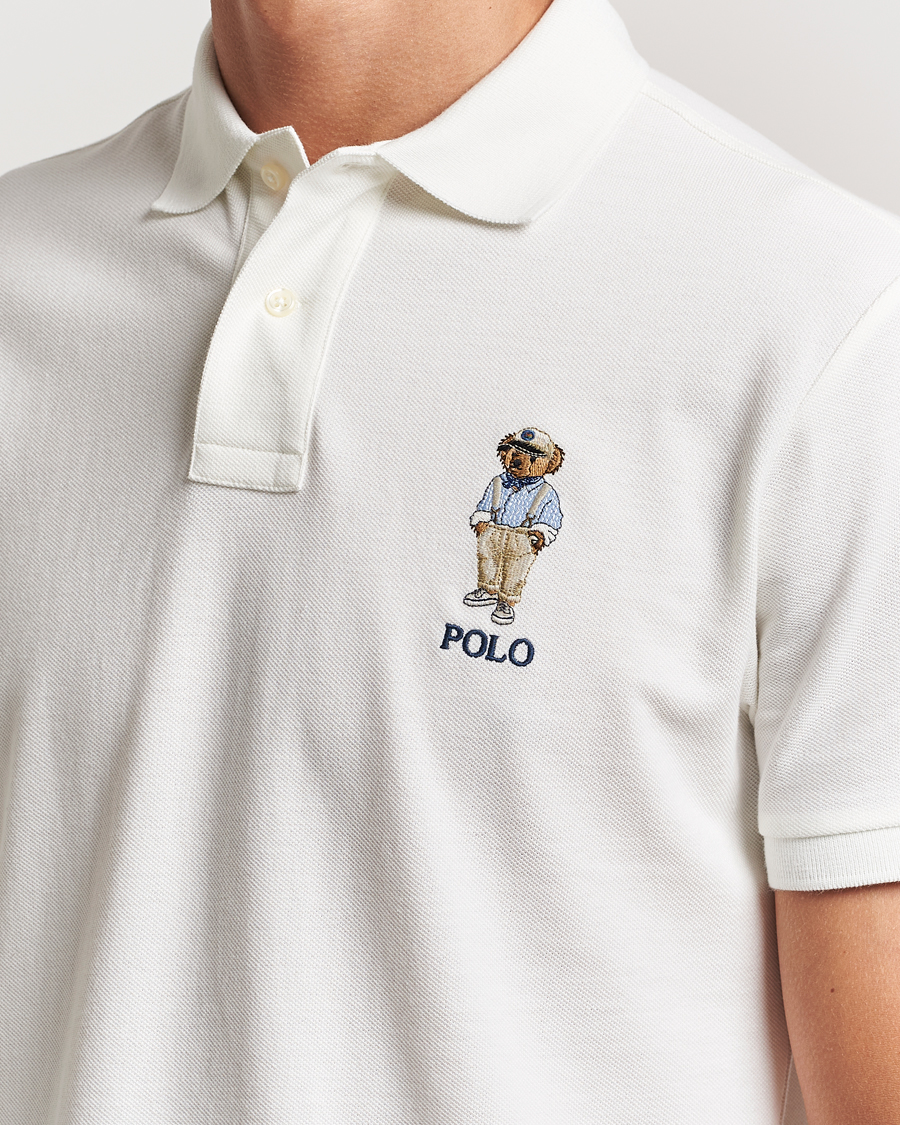Hombres | Polos | Polo Ralph Lauren | Custom Slim Fit Bear Polo Deckwash White
