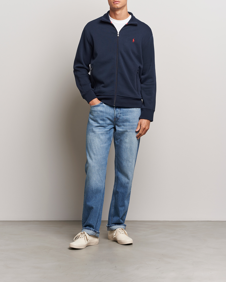 Hombres | Jerséis y prendas de punto | Polo Ralph Lauren | Tech Double Knit Full Zip Aviator Navy